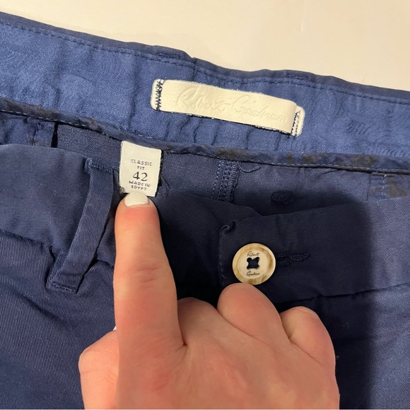 Robert Graham Shorts Mens 42 Blue Classic Fit Slash Pockets Outdoor Casual Men - Picture 3 of 6